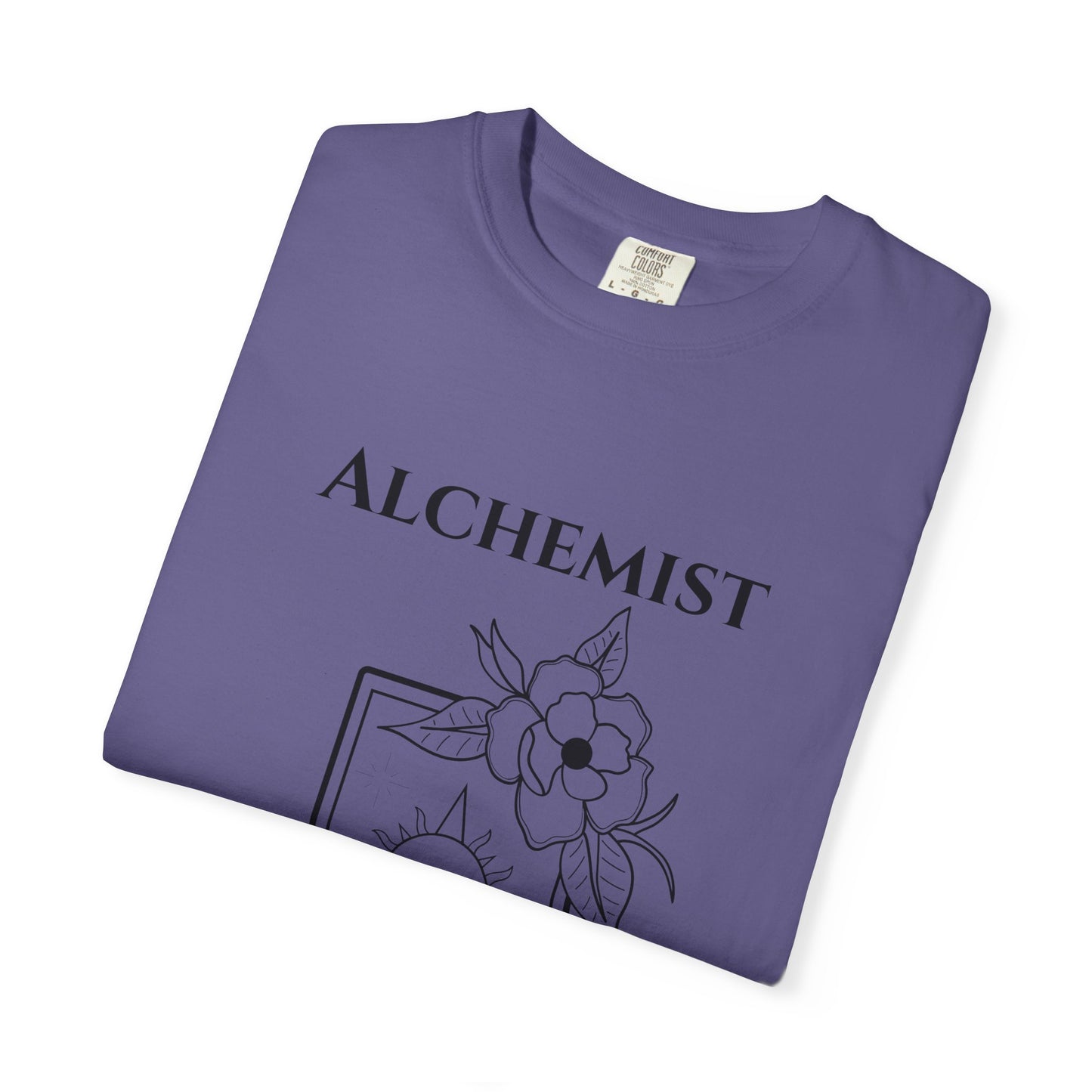 Alchemy Floral T-Shirt - Unisex Garment-Dyed Tee for Creative Spirits