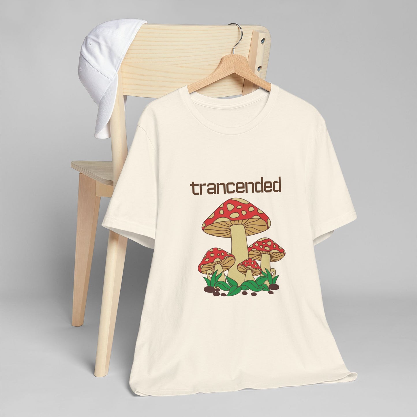 Trancended Mushroom Unisex Jersey T-Shirt - Nature Lovers Tee