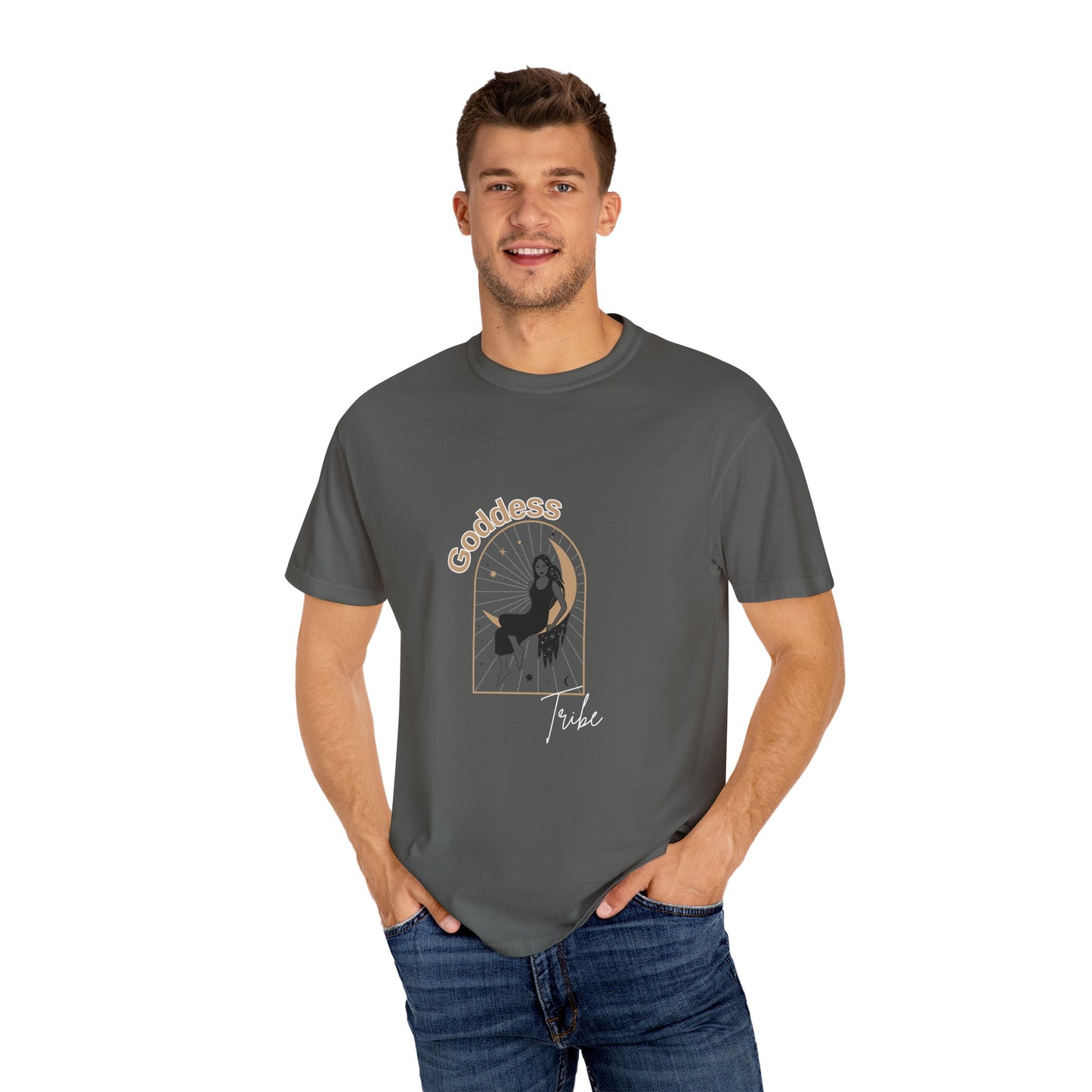 Goddess Tribe Unisex Garment-Dyed T-Shirt – Boho Chic Design for Empowerment