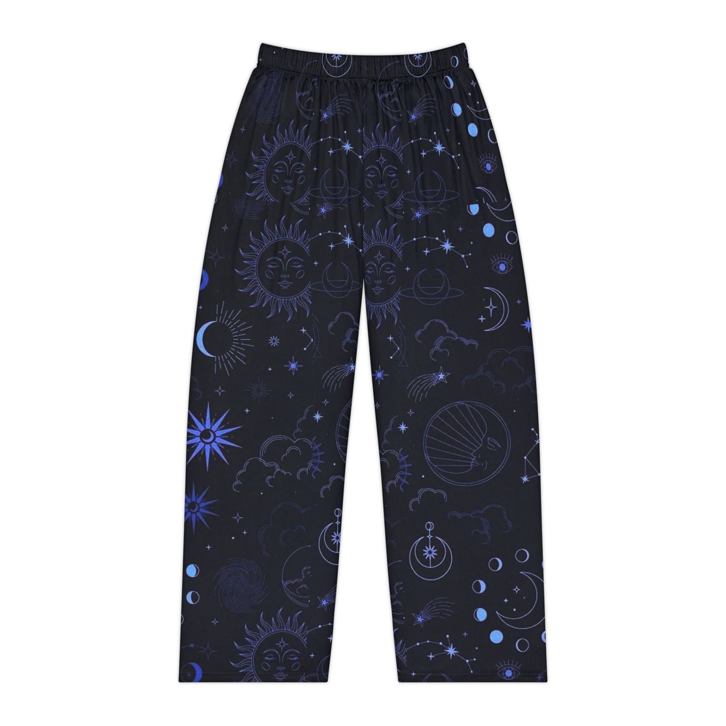 Cosmic Dreams Women's Pajama Pants, Starry Night Comfort, Celestial Pattern Sleepwear, Gift for Her, Relaxed Loungewear