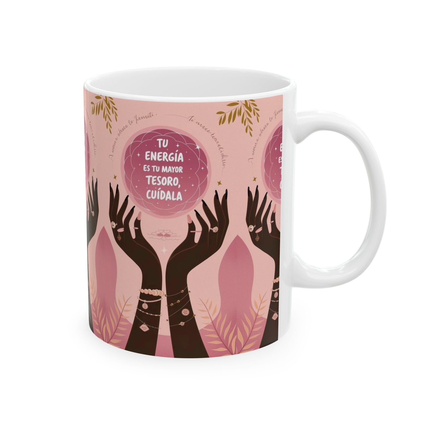 Empowering Ceramic Mug for Self-Care Moments, Inspirational Gift for Friends, Motivational Tea or Coffee Cup, Home Decor, Wellness Reminder